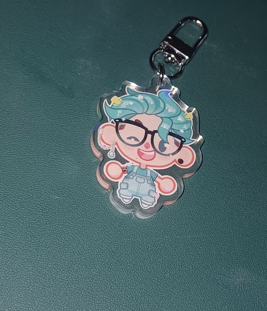 A picture of a small character keyring