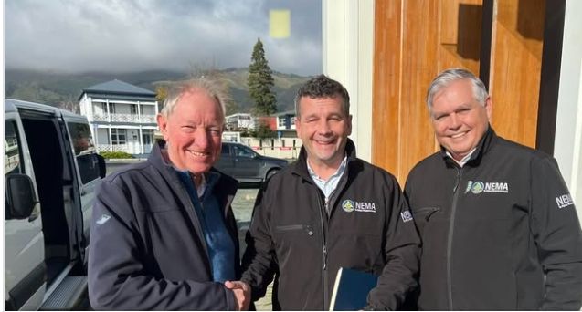 Nick Smith, David Seymour & Mark Mitchell posing for a photo op, with big smiles following the massive floods in Tasman. This is who has come to help. 