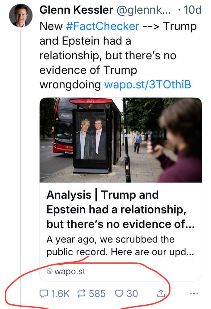 Screenshot of the post with 30 likes and 1.6k comments. 