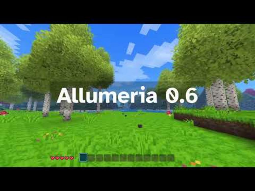 Allumeria 0.6 Trailer (Terraria + Minecraft Indev Style Game)