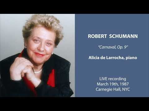 Alicia de Larrocha - SCHUMANN "Carnaval Op. 9" - LIVE 1987 - Carnegie Hall