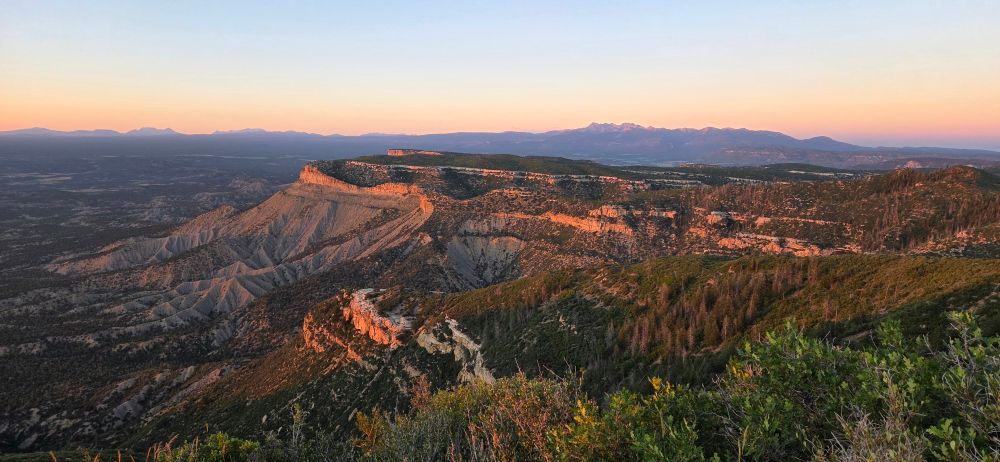Golden Hour at the highest point in Mesa Verde