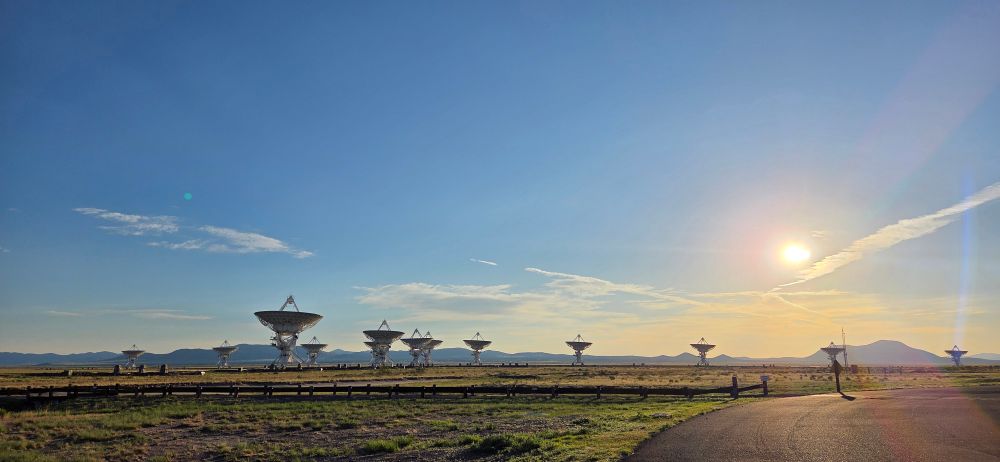 Sunrise at the VLA in New Mexico