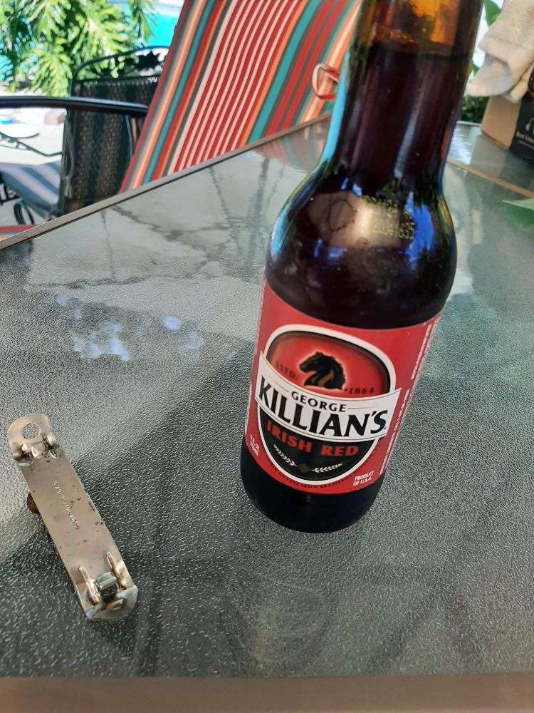 I timed this right ! The end of Summer and my last Killian's Red Lager !