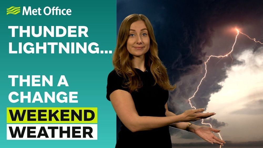 Weekend weather 12/06/2025 – Thunderstorm warnings for the weekend – Met Office weather forecast UK