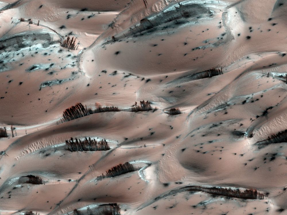 Dunes de sable sur Mars