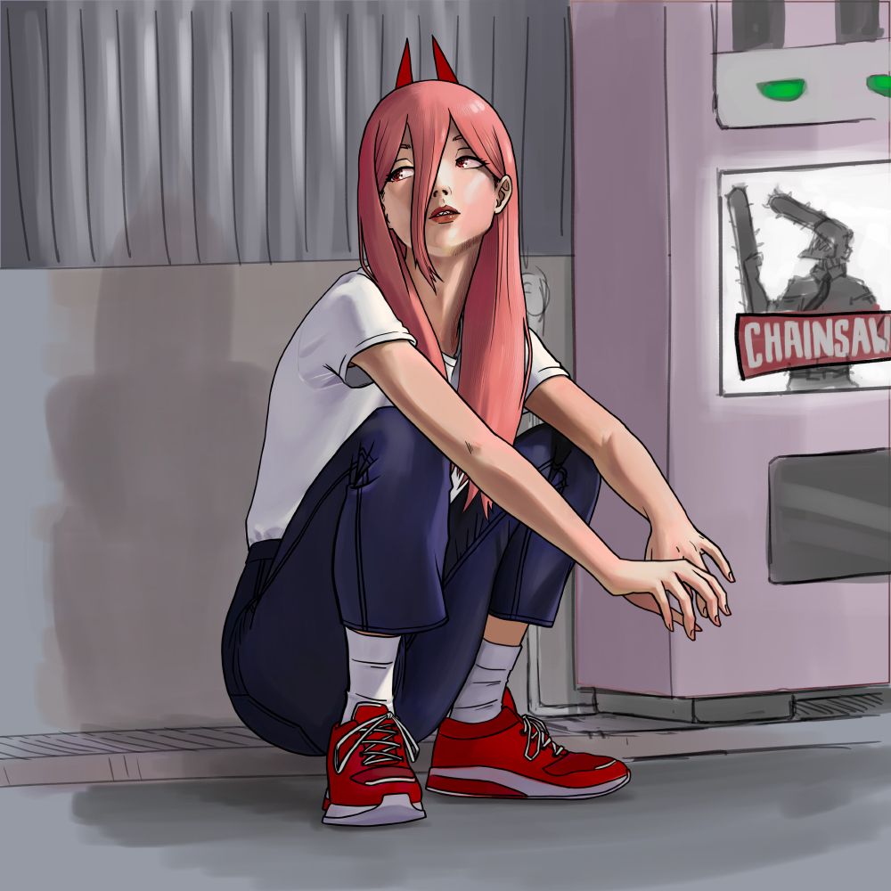 Illustration of Power from Chainsaw Man