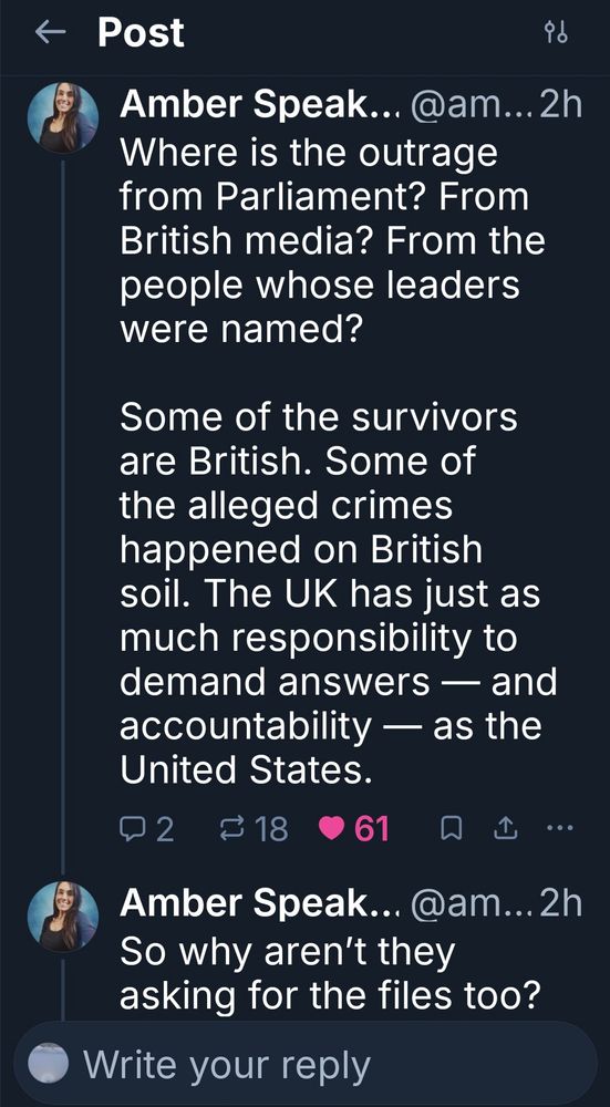 Where is the outrage from Parliament? From British media? From the people whose leaders were named?
Some of the survivors are British. Some of the alleged crimes happened on British soil. The UK has just as much responsibility to demand answers - and accountability - as the United States.