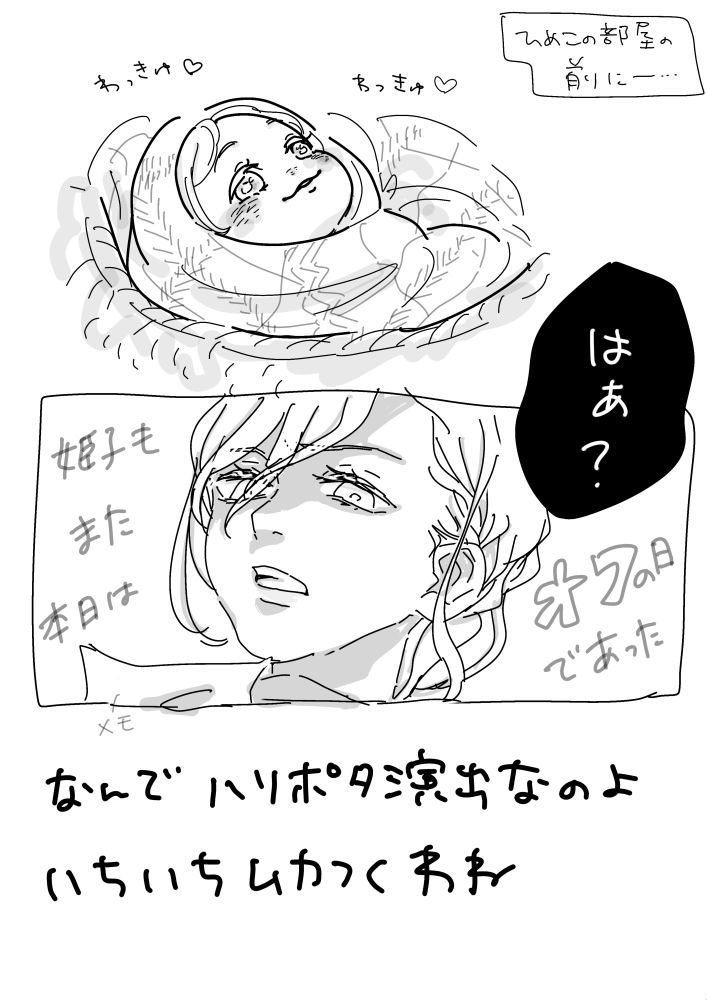 わざわざハリポタを読み直したけど、メモの内容は書いてなかった。んで、ネットで調べたら具体的な内容はやはり明記されてないようだけど、『血の守り』という魔法に関することとかが書かれていたらしいね？
全巻読んでないからナンの話だよ、となってしまった。てへぺろ〜
そしたらむちゃすご魔法と知って『ほよよ😭』ってなった。アラレちゃん