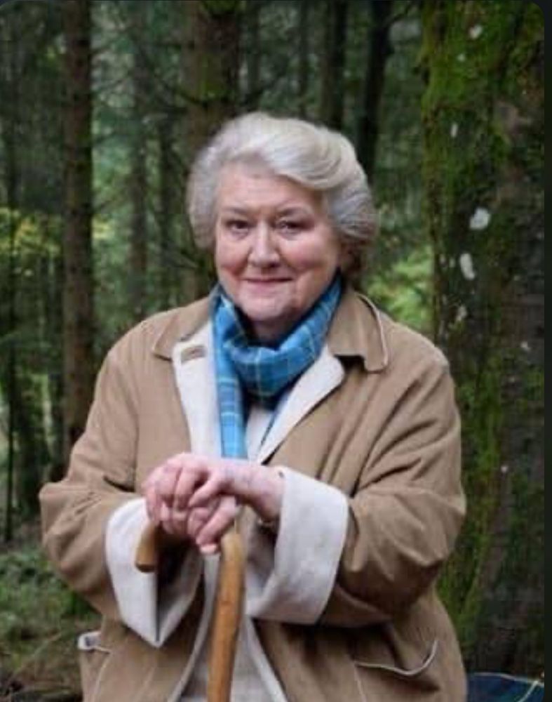 Pic of Patricia Routledge being used to inform people who ask that the recording is on Audible although why they can’t find out that information for themselves I really don’t know. 