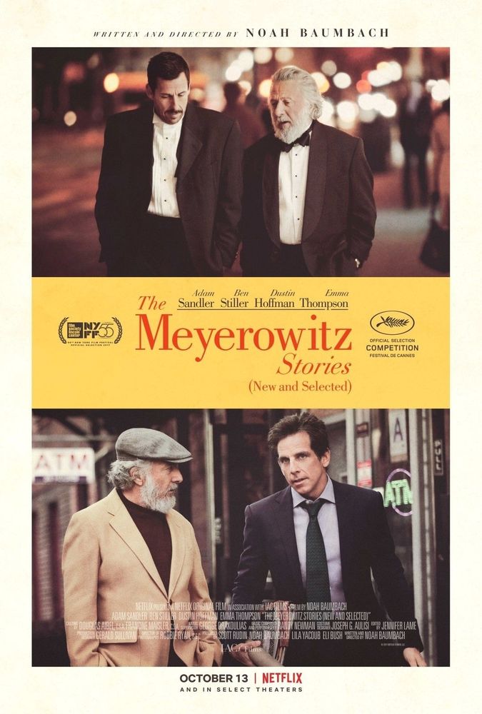 Affiche du film The Meyerowitz Stories de Noah Baumbach