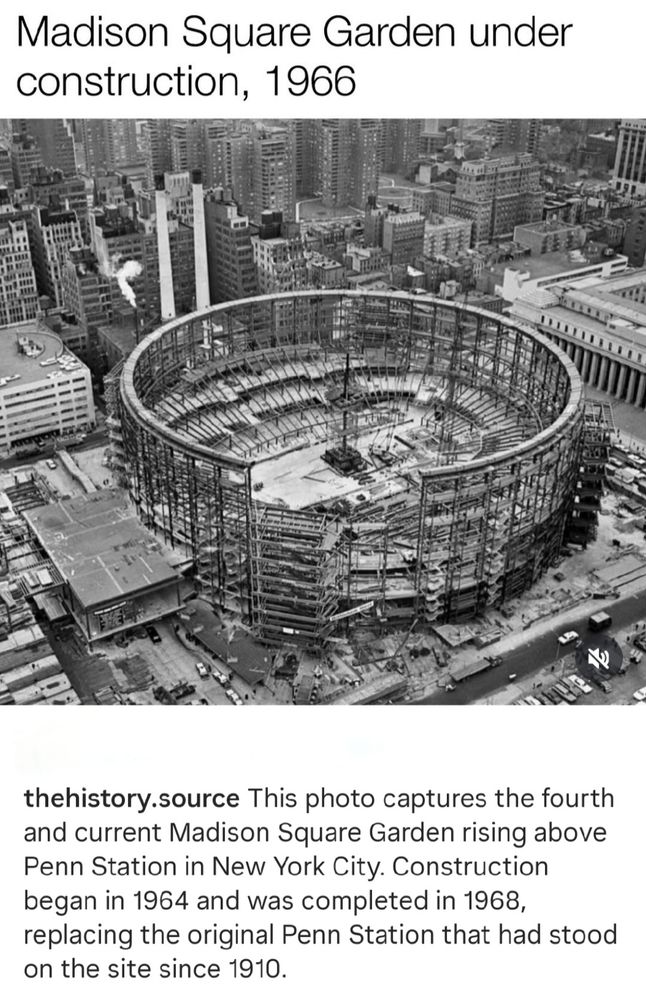 Madison Square Garden under construction, 1966.