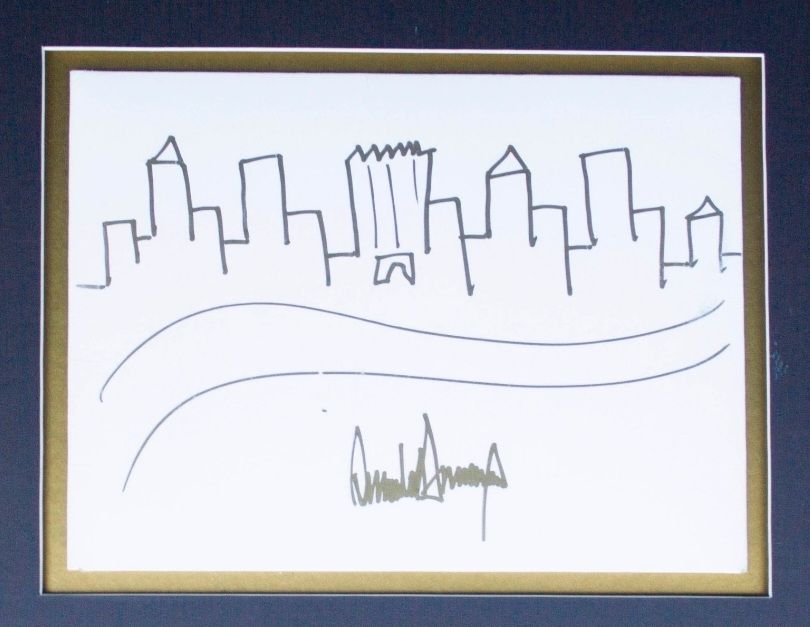 One of trump's doodles he claims he never makes.