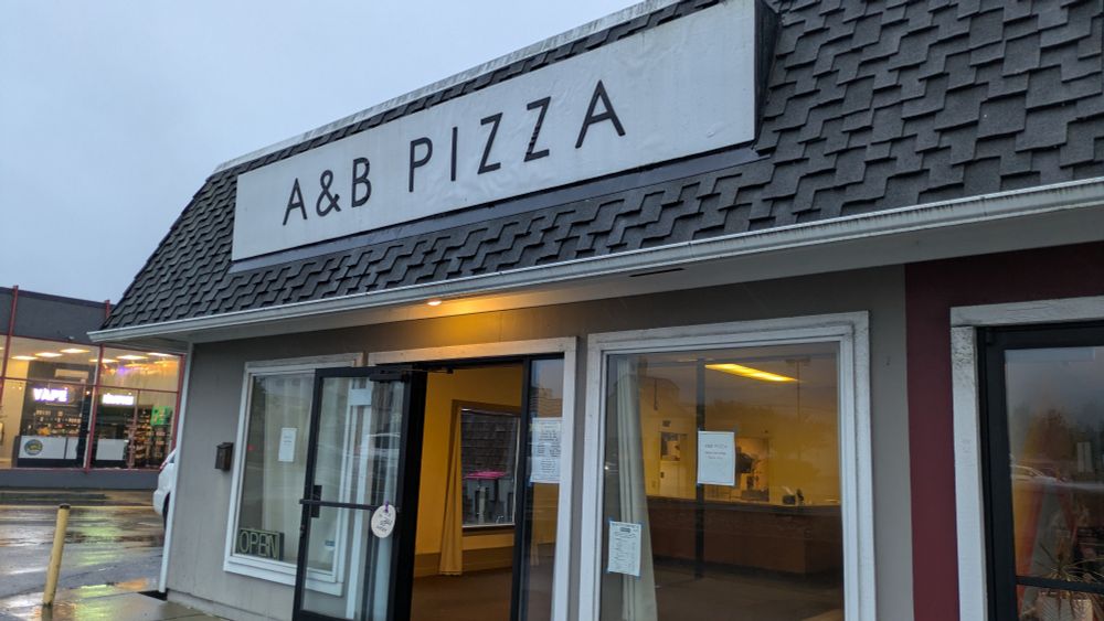 A & B Pizza in Seaside, Oregon. 