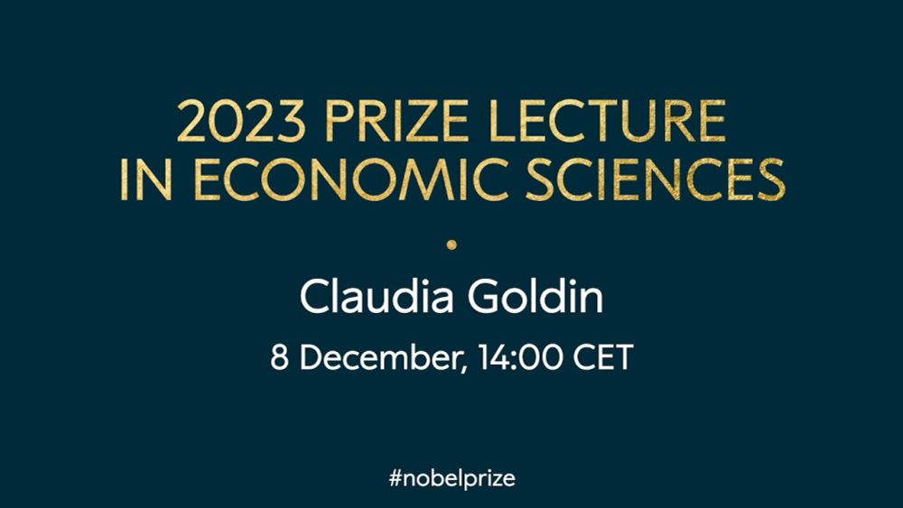 2023 prize lecture in economic sciences | Claudia Goldin