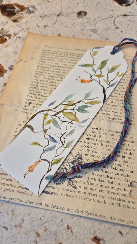 Florales Lesezeichen