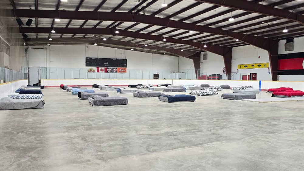 Emergency shelters for wildlife evacuees. 