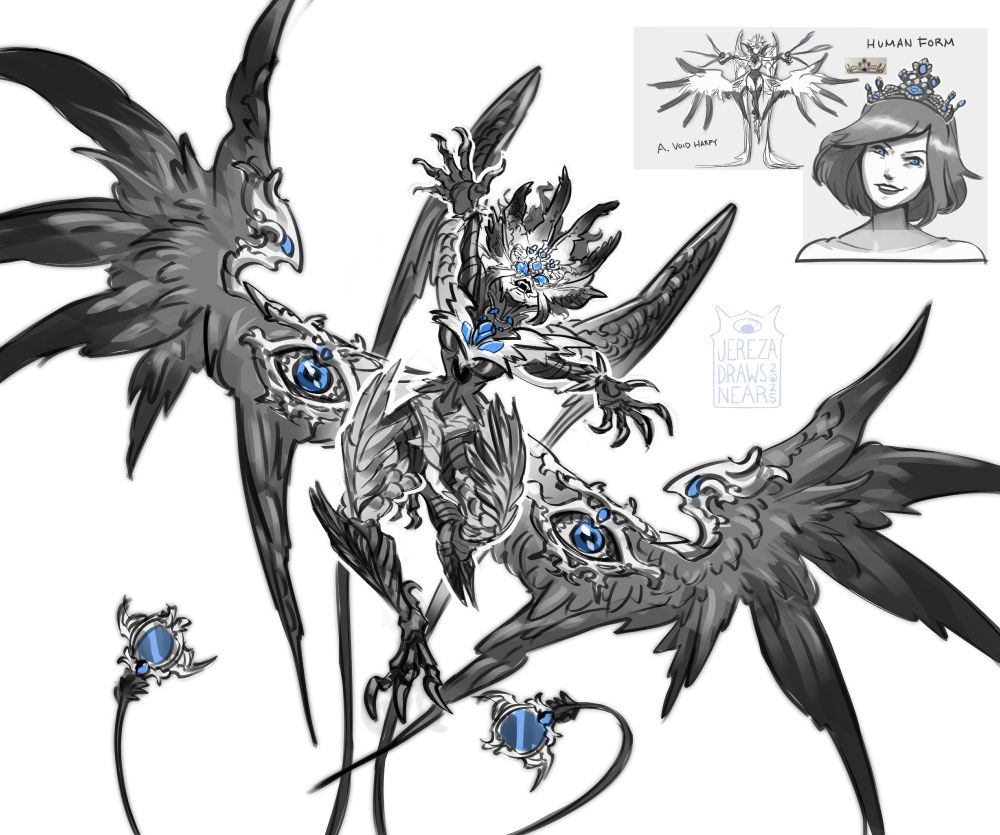 Character Design based on angelic and demonic themes