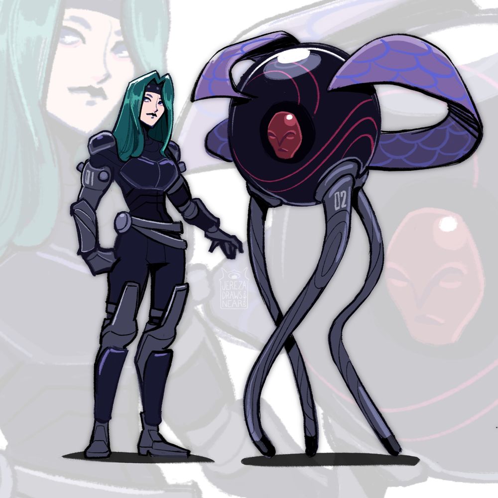 Character Design based on Ninjas and Robots maybe?