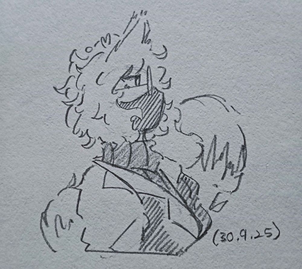 Side profile of Nekki with a short haircut