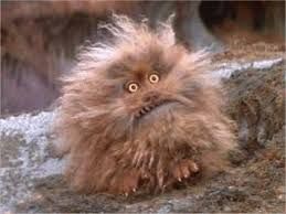 Lil furry puppet named Fizzgig from Jim Henson's The Dark Crystal movie