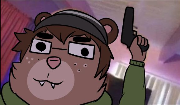 lib is a goofy goober with a gun