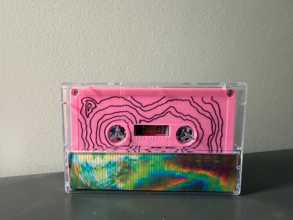 A photo of the cassette case and tape of Tenebrae Annex’s Xenoterra EP