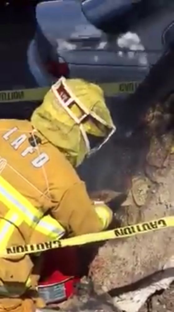 John Knox during a response mission with the LA Fire Department