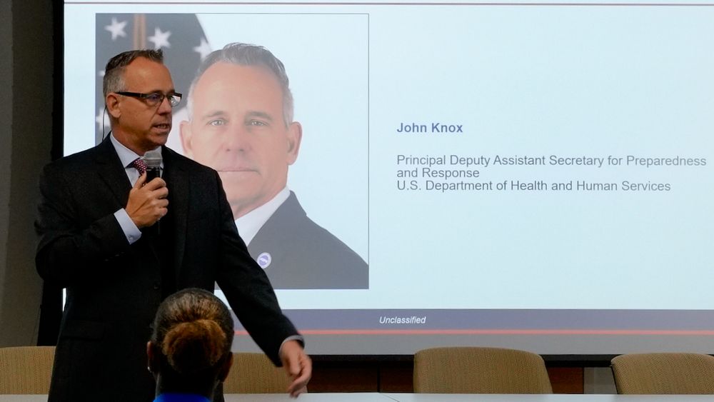 HHS/ASPR Principal Deputy Assistant Secretary Knox provides briefing.