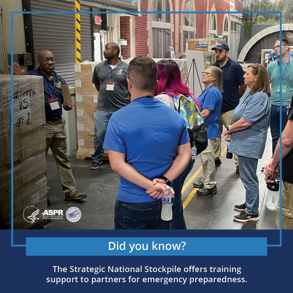 Did You Know? The Strategic National Stockpile offers training support to partners for Emergency Preparedness.