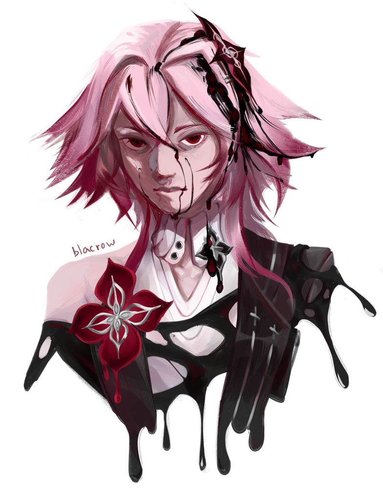 Portrait of a character named Evernight from the game "Honkai: Star Rail".
