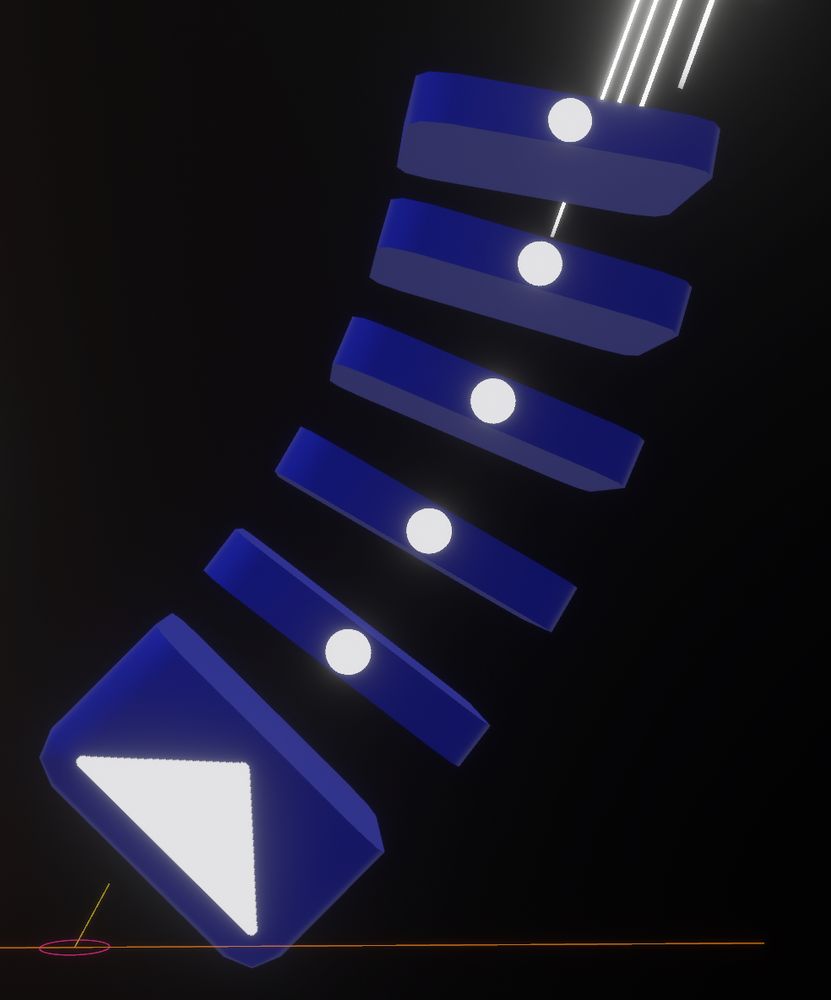 A blue chain note.