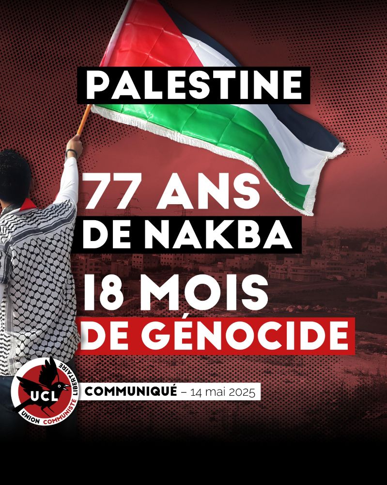 [COMMUNIQUÉ] PALESTINE : 77 ans de NAKBA, 18 mois de GÉNOCIDE