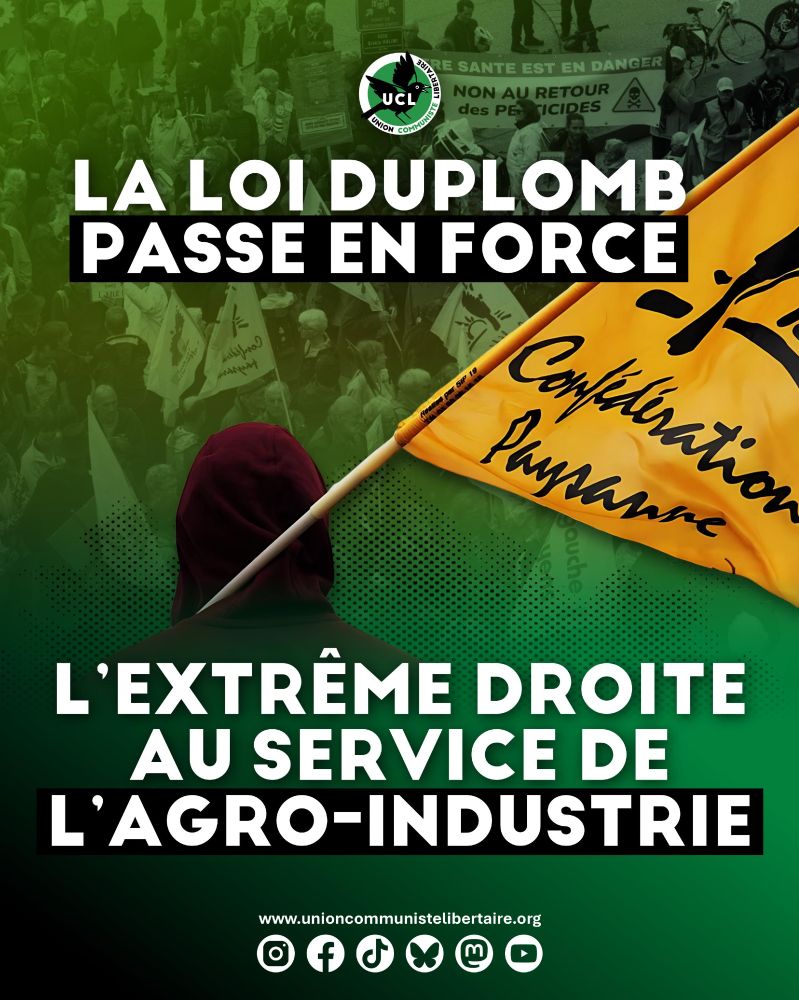 🚨 LA LOI DUPLOMB PASSE EN FORCE : L'EXTRÊME DROITE au service de l'AGRO-INDUSTRIE