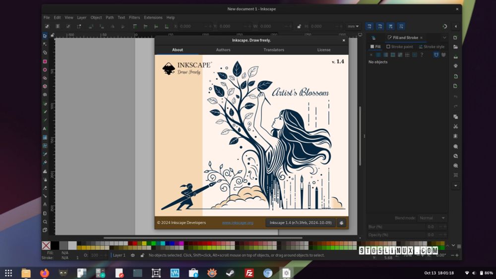 Inkscape 1.4 Open-Source SVG Editor Released with Filter Gallery, Modular Grids - 9to5Linux