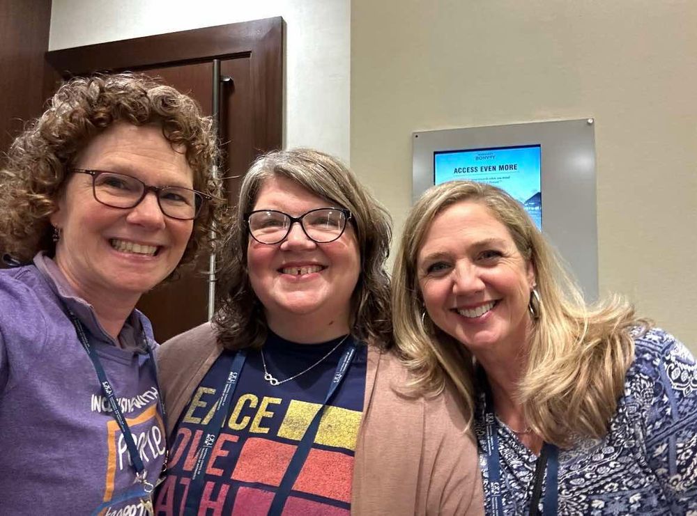 Karen, Shelli and Julie at NCTM 2023