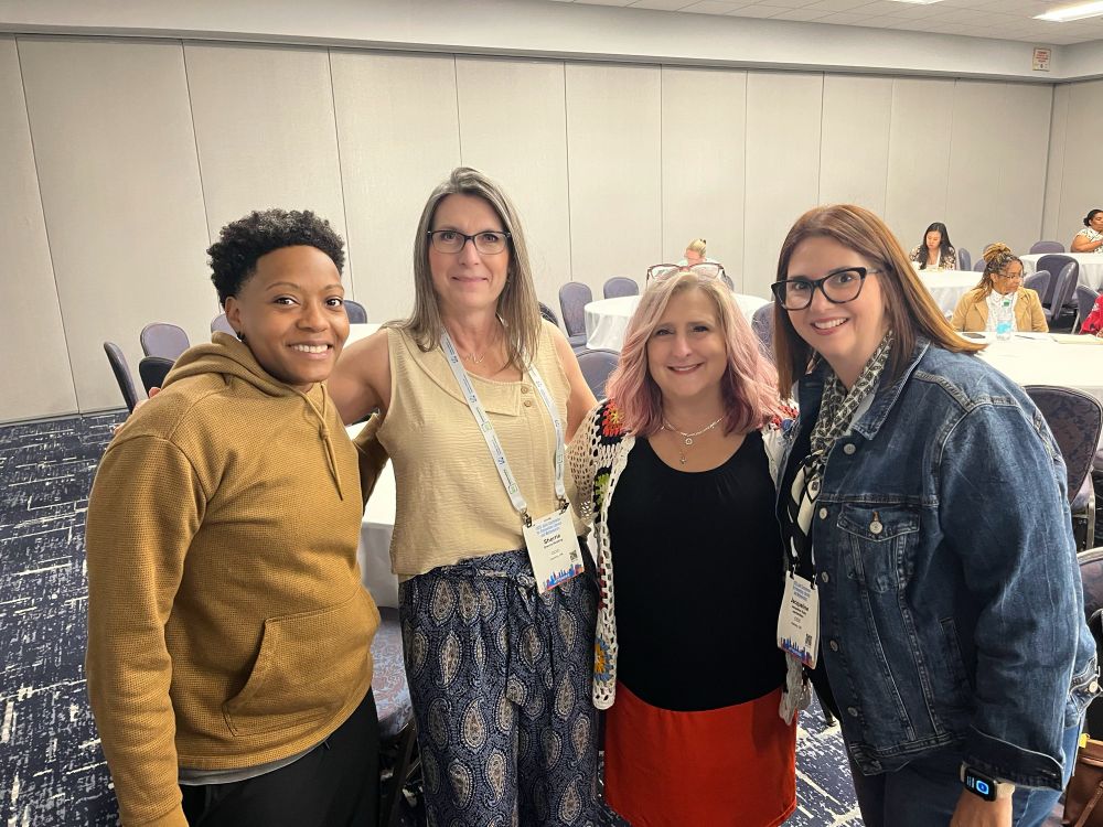 Fritz, Sherrie, Melynee and Jacqui at TJ’s presentation. 