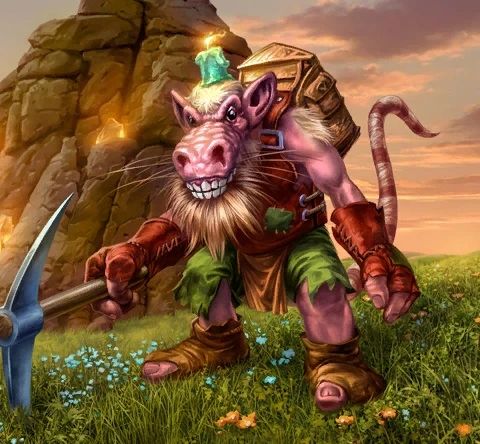 It's a Kobold from World of Warcraft, a scrungly lil rat with a candle on its head.  It's not like a mini dragon with a nice butt as most furries draw them