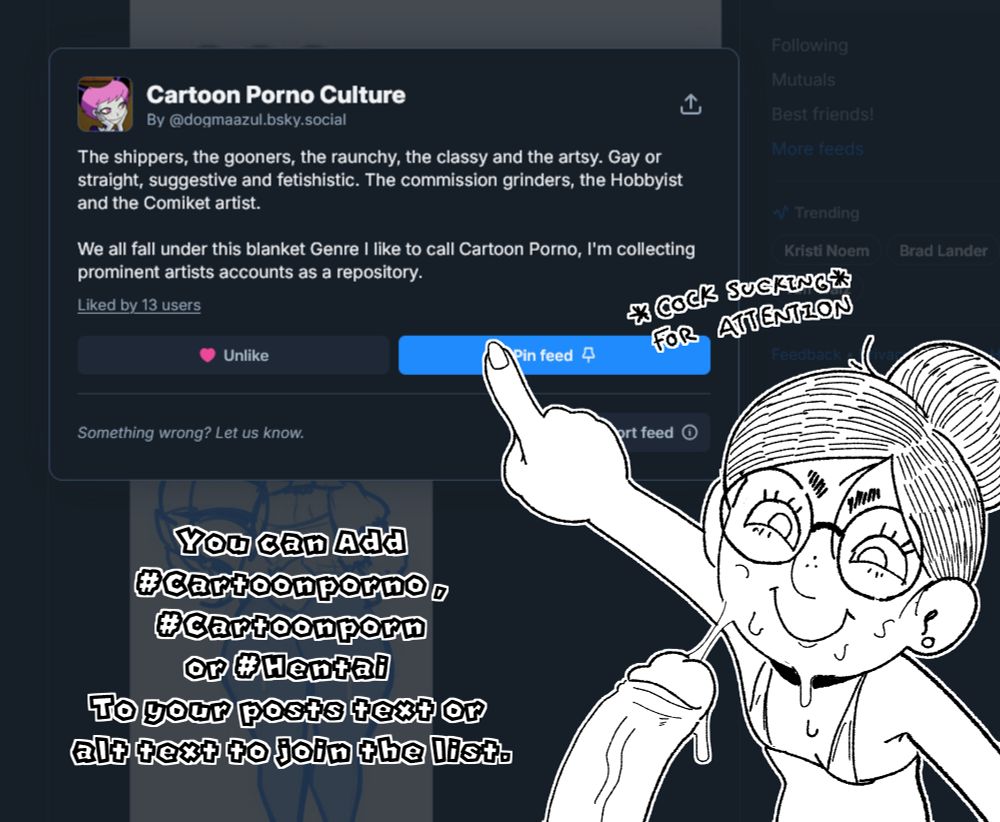 Dogmasona pointing at the cartoon porno culture list after sucking a large cock while wearing a bikini.
#cartoonporn #cartoonporno #hentai