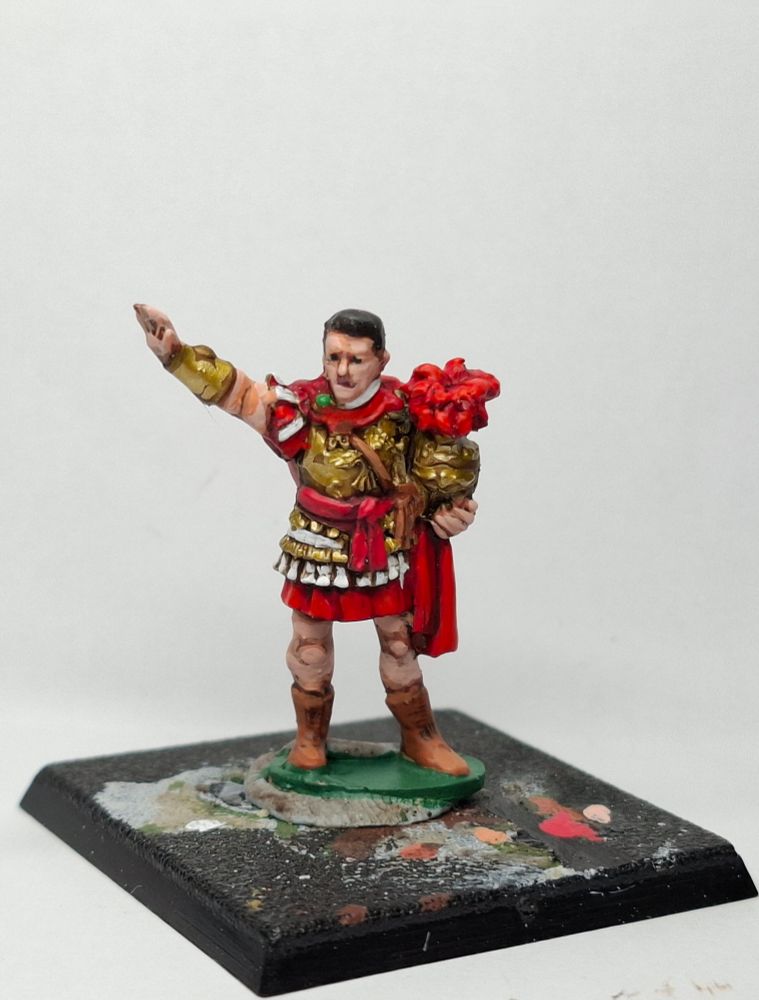 Just the standing Runestones and  this 28mm Roman commander from @warlordgames painted last week #toohottopaint