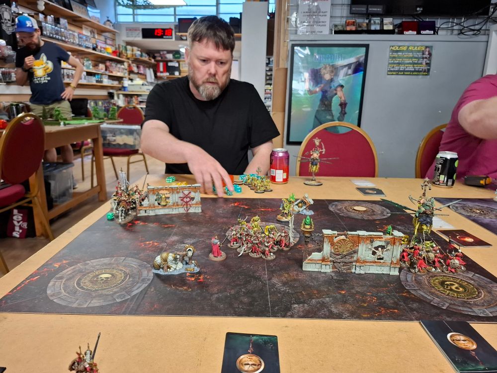 Mark setting up his force