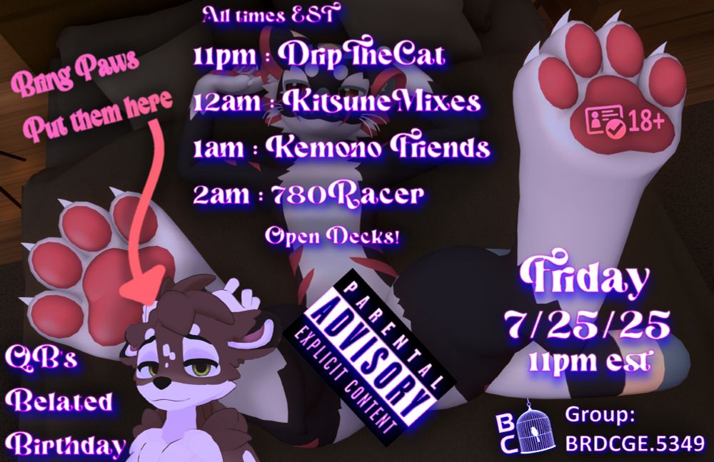 Poster for VR music event