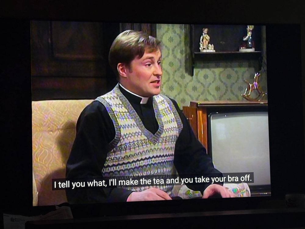 I’ll tell you what, I’ll make the tea and you can take your bra off