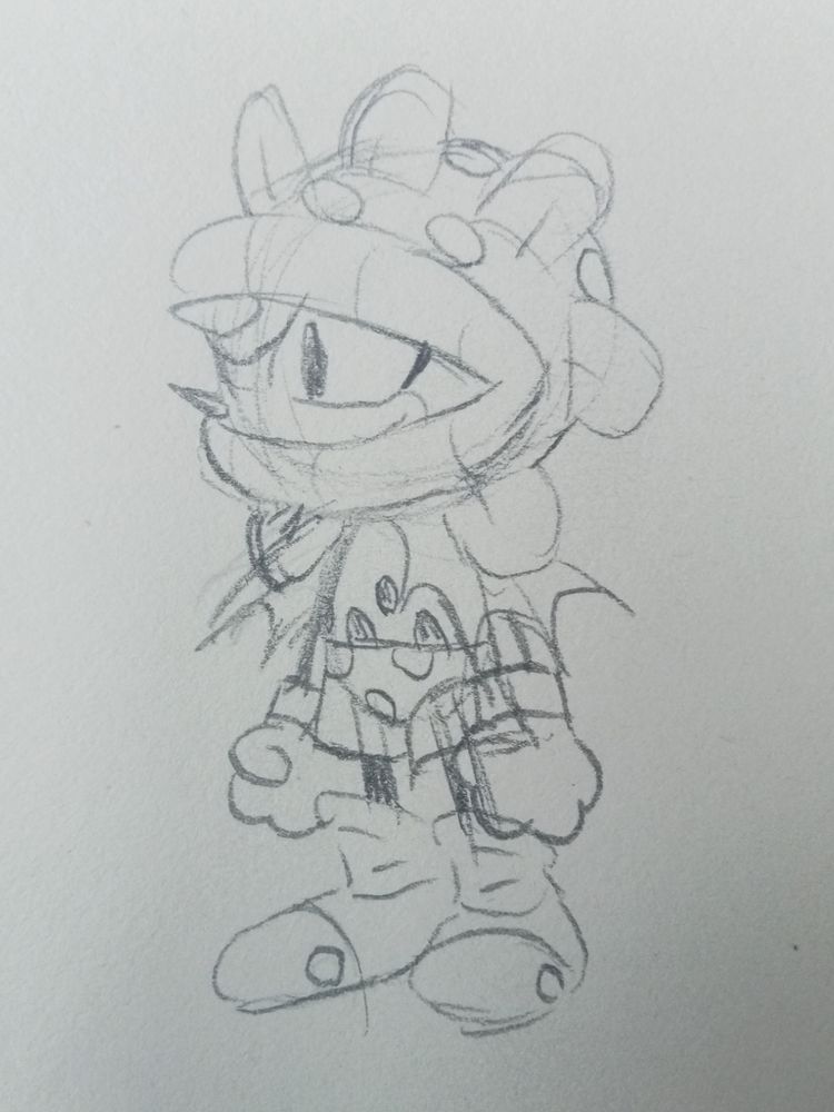 Concept art of Trip in a costume inspired by floral fauna and... Uh... Husbando