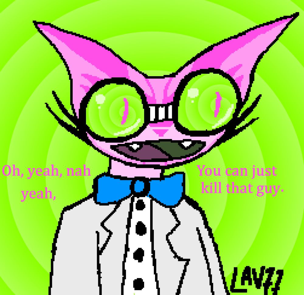 text: Oh, yeah, nah yeah You can just kill that guy