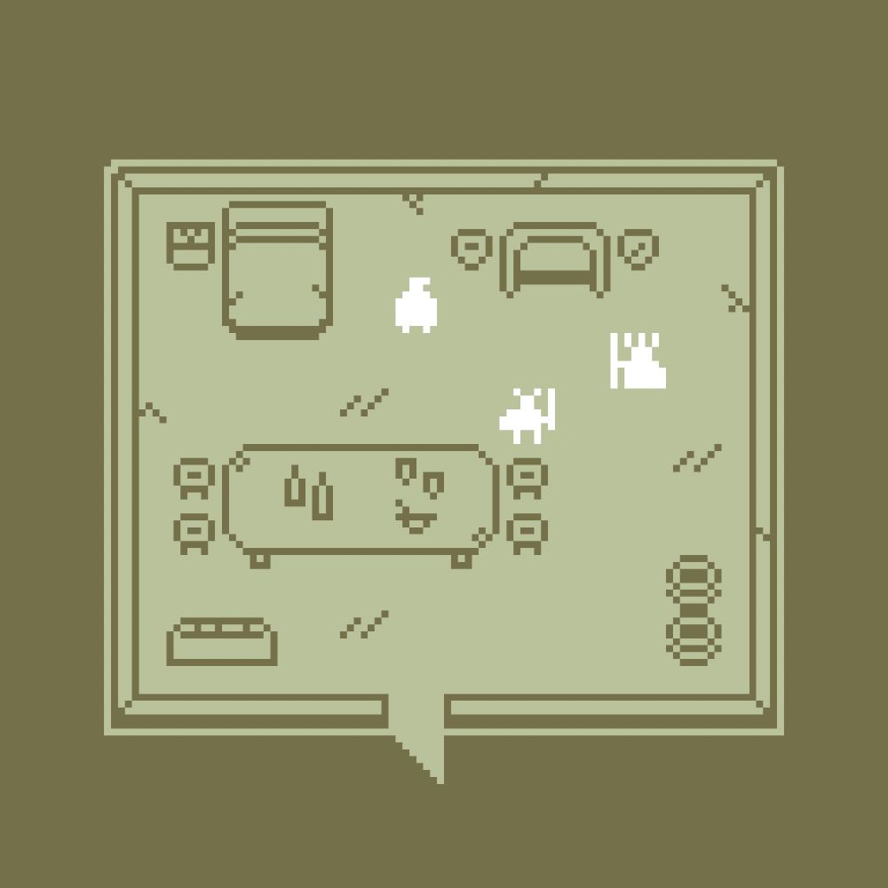 The interior of a house.