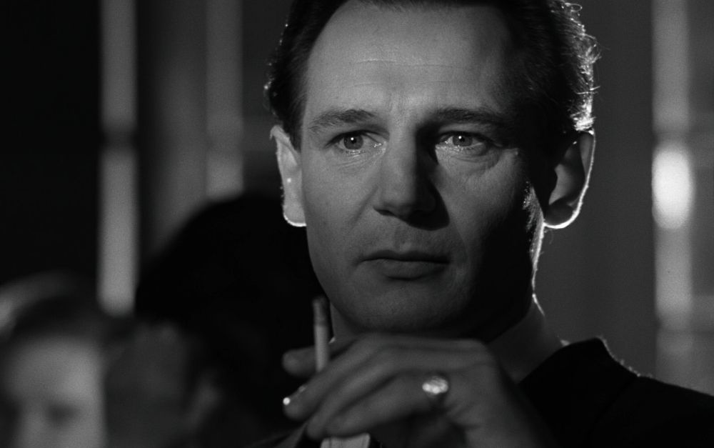 And a real-world example: Liam Neeson in Schindler's List.