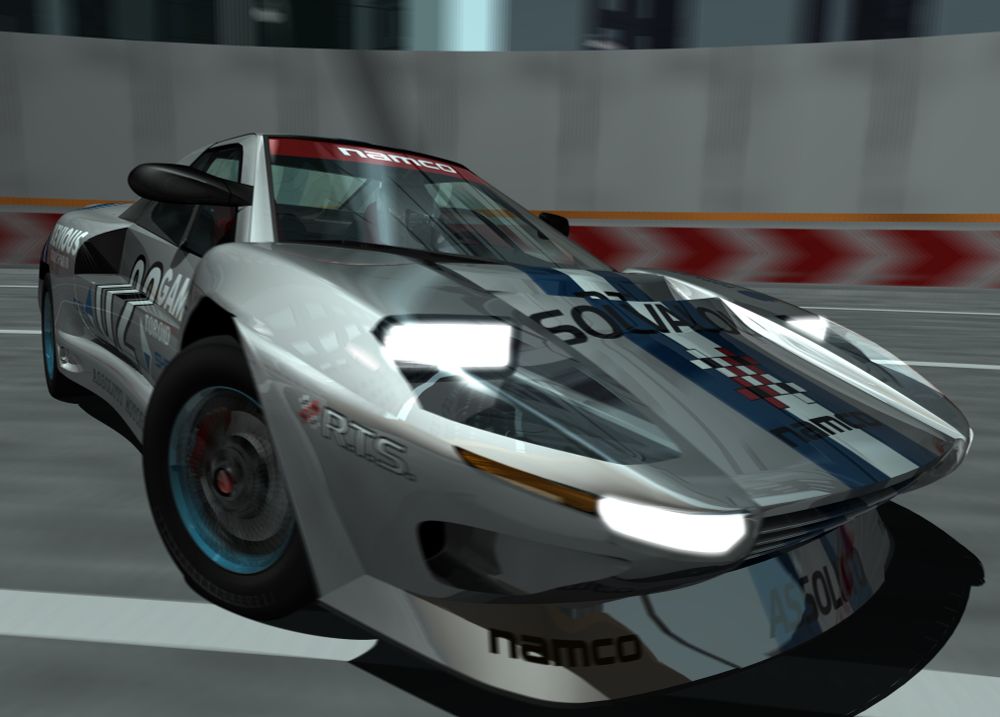 A rende rof a silver car drifting.