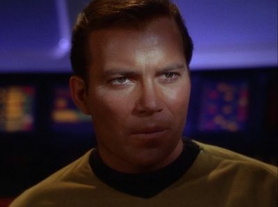 William Shatner in Star Trek, the original series.
