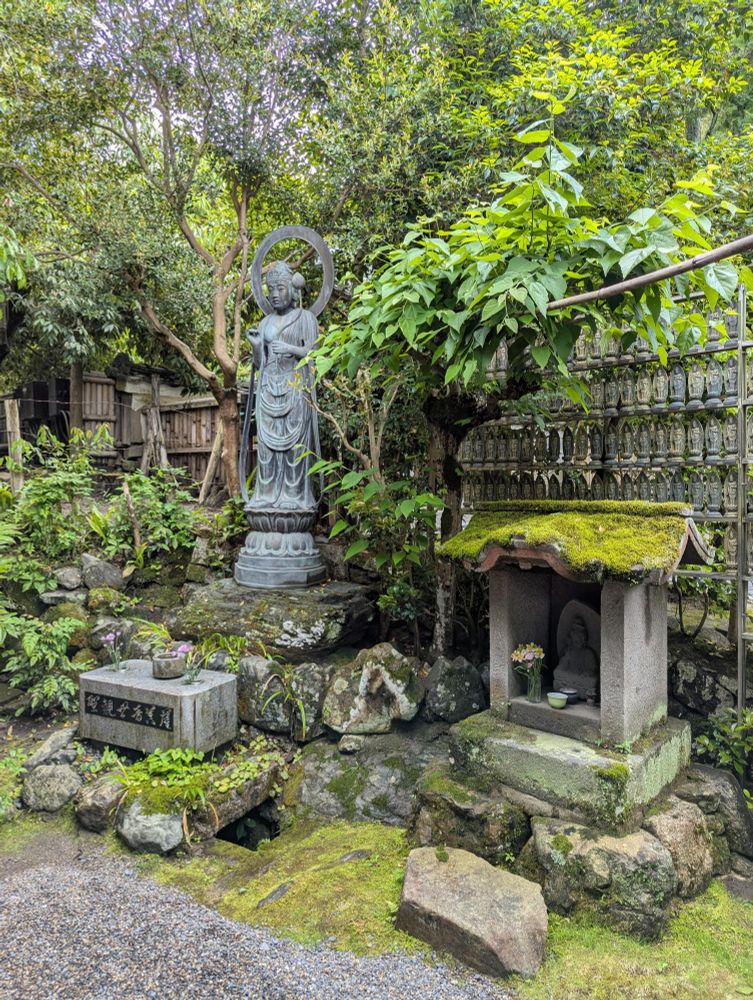 Statue of Kannon in the grounds of Jodo-in.